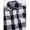 imageOSHKOSH BGOSH Boys Long Sleeve Woven Buttonfront ShirtNavy Plaid Print