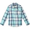 imageOSHKOSH BGOSH Boys Long Sleeve Woven Buttonfront ShirtGreen Plaid Print