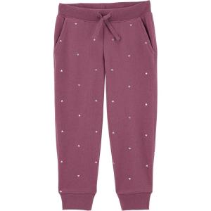 imageOSHKOSH BGOSH Girls Fleece JoggersGrape Twist