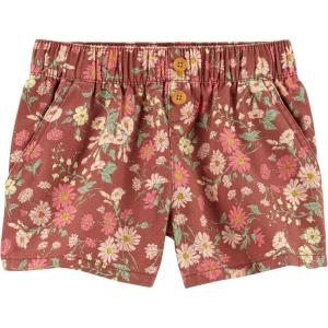 imageOSHKOSH BGOSH Girls Pullon ShortsBrown Floral Print