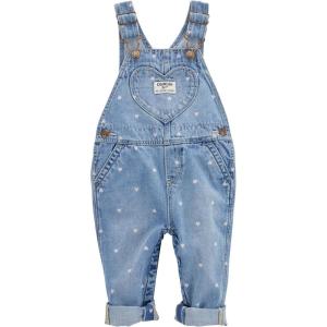 imageOshKosh BGosh Girls Worlds Best Overalls Blue Heart 18M