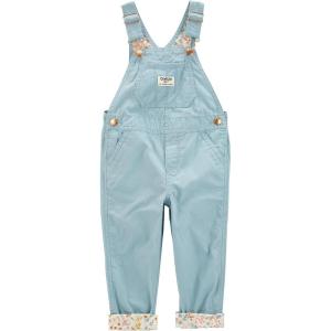 imageOshKosh BGosh Girls Worlds Best Overalls Green Floral 3T