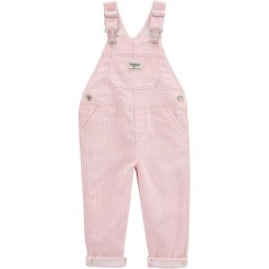 imageOshKosh BGosh Girls Worlds Best Overalls Pink Hickory Stripe 4T