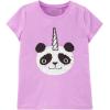 imageOSHKOSH BGOSH Girls Sequin ShortSleeve TShirtHoney Lilac
