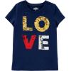 imageOSHKOSH BGOSH Girls Sequin ShortSleeve TShirtLove Sequin
