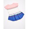 imageOSHKOSH BGOSH Girls ShortSleeve Knit TunicPeach Multi Stripe