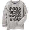 imageOSHKOSH BGOSH Girls LongSleeve TeeGrey Good Things