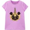 imageOSHKOSH BGOSH Girls Sequin ShortSleeve TShirtHoney Lilac