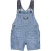 imageOshKosh BGosh Boys Worlds Best Overalls Sky Blue Shortall 12M