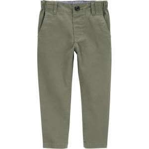 imageOSHKOSH BGOSH Boys Slim Stretch Chino PantsOlive