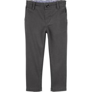 imageOSHKOSH BGOSH Boys Slim Stretch Chino PantsSolid Light Grey