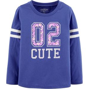imageOSHKOSH BGOSH Girls LongSleeve TeeBrightest Blue