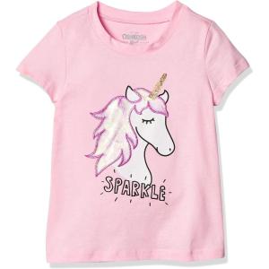 imageOSHKOSH BGOSH Girls Sequin ShortSleeve TShirtWispy Pink