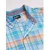 imageOSHKOSH BGOSH Boys ShortSleeve ButtonDown ShirtBlueOrange Plaid