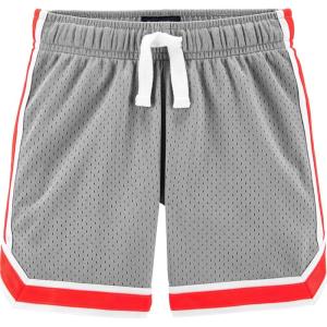 imageOSHKOSH BGOSH Boys Mesh ShortsWolf GreyBlaze Neon