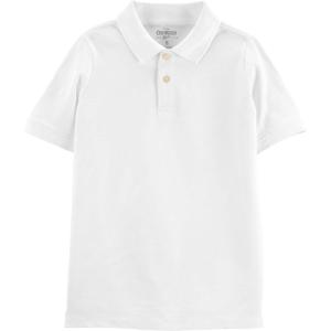 imageOSHKOSH BGOSH Boys ShortSleeve Uniform PoloCrisp White