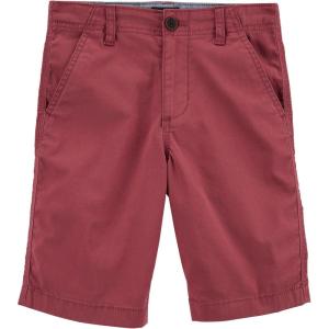 imageOSHKOSH BGOSH Boys Stretch Flat Front ShortMacintosh Red