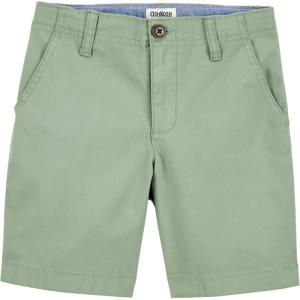 imageOSHKOSH BGOSH Boys Stretch Flat Front ShortOlive Green
