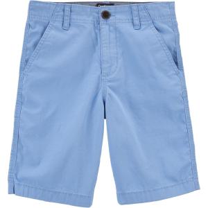 imageOSHKOSH BGOSH Boys Stretch Flat Front ShortPebble Blue