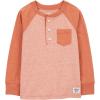 imageOSHKOSH BGOSH Boys Long Sleeve Henley Orange 5T