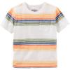 imageOSHKOSH BGOSH Boys Short Sleeve Pocket TeeIvoryOrange Stripe