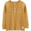 imageOshKosh BGosh Boys Thermal Pocket Henley Porter Gold 12 Months