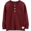 imageOshKosh BGosh Boys Thermal Pocket Terra Stone Henley 12 Months