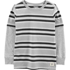 imageOSHKOSH BGOSH Boys Layered TeeGray Stripe