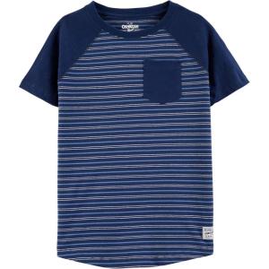 imageOSHKOSH BGOSH Boys Short Sleeve Pocket TeeIndigo Blue