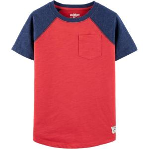 imageOSHKOSH BGOSH Boys Short Sleeve Pocket TeeRedBlue