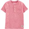 imageOSHKOSH BGOSH Boys Short Sleeve HenleyRed