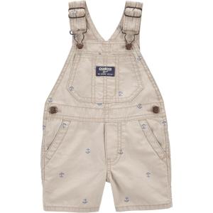 imageOSHKOSH BGOSH Baby Boys Worlds Best OverallsKhaki Anchor Shortall