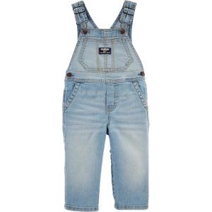 imageOSHKOSH BGOSH Baby Boys Worlds Best OverallsSun Faded Light Wash