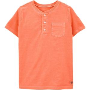 imageOSHKOSH BGOSH Boys Short Sleeve HenleyOrange