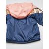 imageOSHKOSH BGOSH Girls Midweight Hooded Fashion Jacket Coat with Fleece LiningBlue Pink Metallic