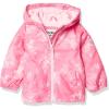 imageOSHKOSH BGOSH Baby Girls Midweight Hooded Fashion Jacket Coat with Fleece LiningFuchsia Tie Dye