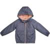imageOSHKOSH BGOSH Girls Midweight Hooded Fashion Jacket Coat with Fleece LiningChambray Blue Dots