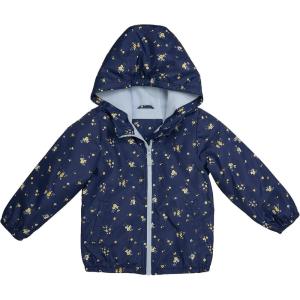 imageOSHKOSH BGOSH Baby Girls Midweight Hooded Fashion Jacket Coat with Fleece LiningNavy Blue Floral
