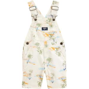 imageOSHKOSH BGOSH boys Worlds Best OverallsCream Scenic