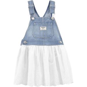 imageOSHKOSH BGOSH babygirls Worlds Best OverallsDenim White Jumper