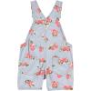 imageOSHKOSH BGOSH girls Worlds Best OverallsBlue Peach Shortall