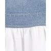 imageOSHKOSH BGOSH girls Worlds Best OverallsDenim White Jumper