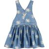 imageOSHKOSH BGOSH girls Worlds Best OverallsFloral Skirtall