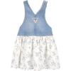 imageOSHKOSH BGOSH girls Worlds Best OverallsWhite Floral Jumper