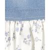 imageOSHKOSH BGOSH girls Worlds Best OverallsWhite Floral Jumper