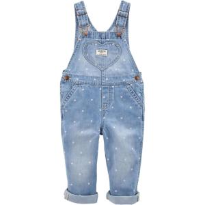 imageOSHKOSH BGOSH girls Worlds Best OverallsDenim Hearts