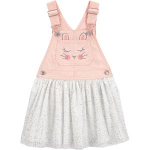 imageOSHKOSH BGOSH girls Worlds Best OverallsPink Ruffle Bunny