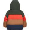 imageOshKosh BGosh Boys 2Piece Ski Jacket and Snowbib Snowsuit Set  WaterResistant Winter OuterwearOrangeNavy