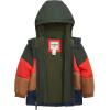 imageOshKosh BGosh Boys 2Piece Ski Jacket and Snowbib Snowsuit Set  WaterResistant Winter OuterwearOrangeNavy
