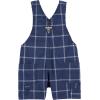 imageOSHKOSH BGOSH Baby Boys Worlds Best OverallsNavy Plaid Shortall